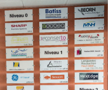 Signaletique plaque de porte