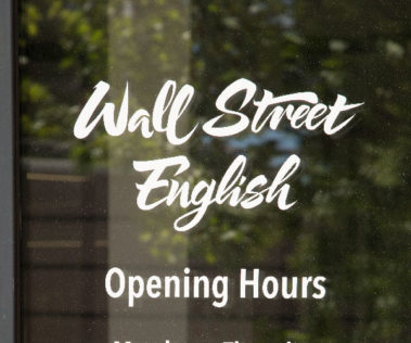 Vitrophanie cours anglais