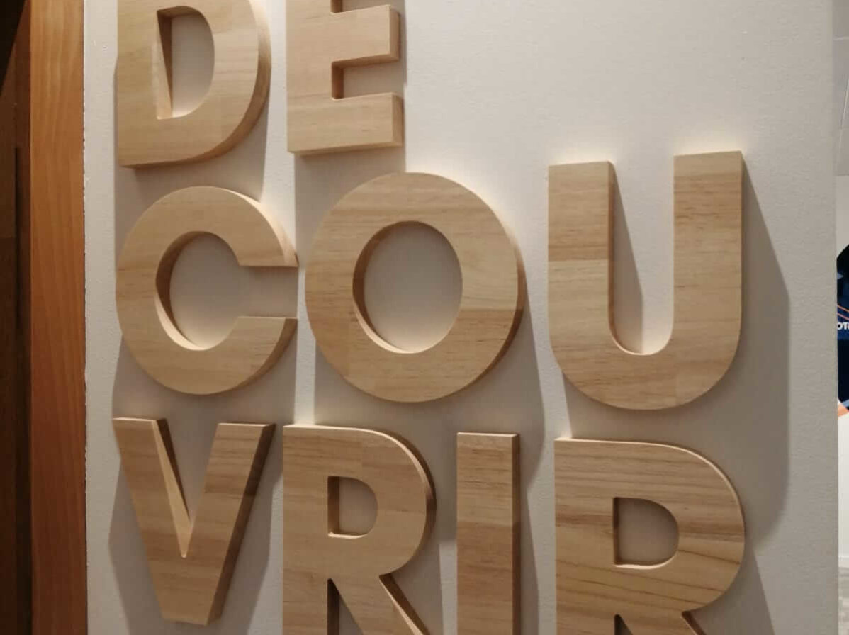 Lettres découpées