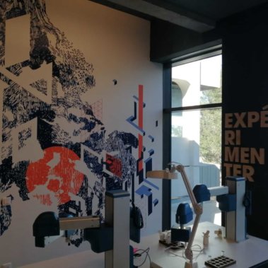 Impression vinyle office branding