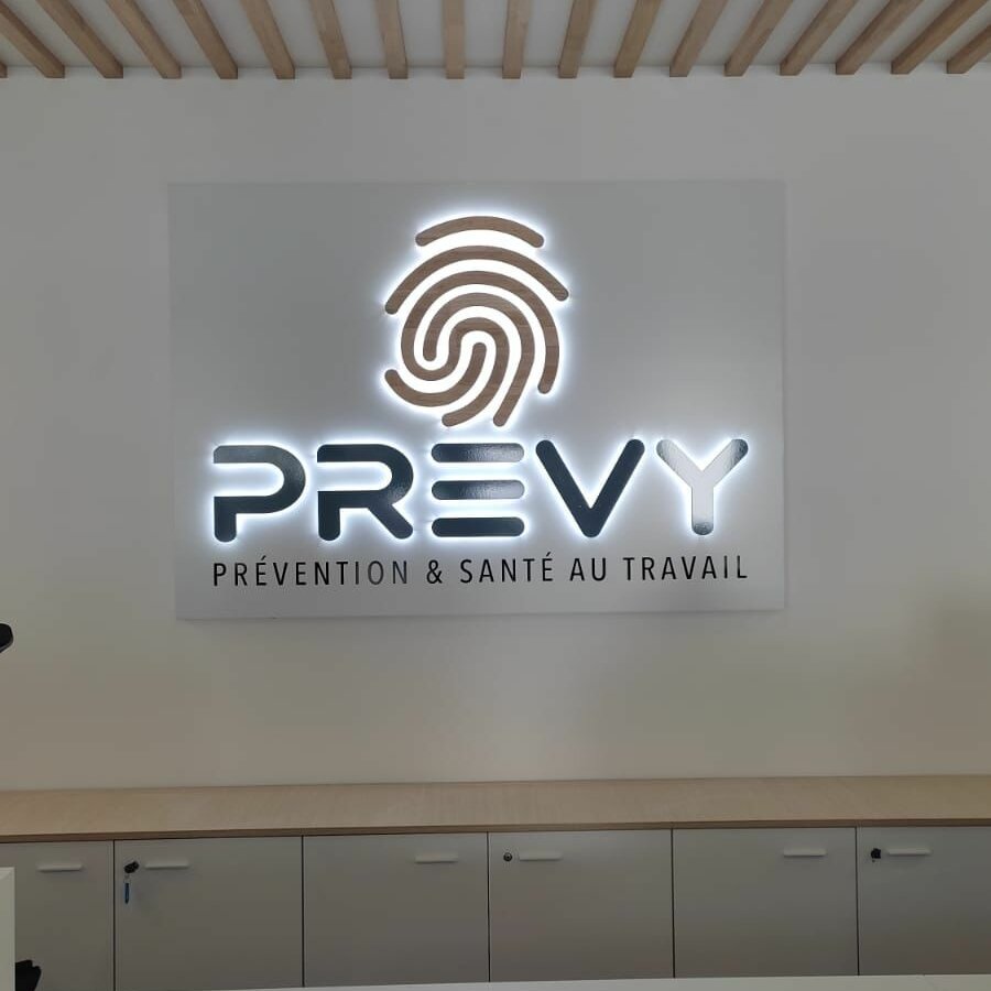 caisson rétro éclairée