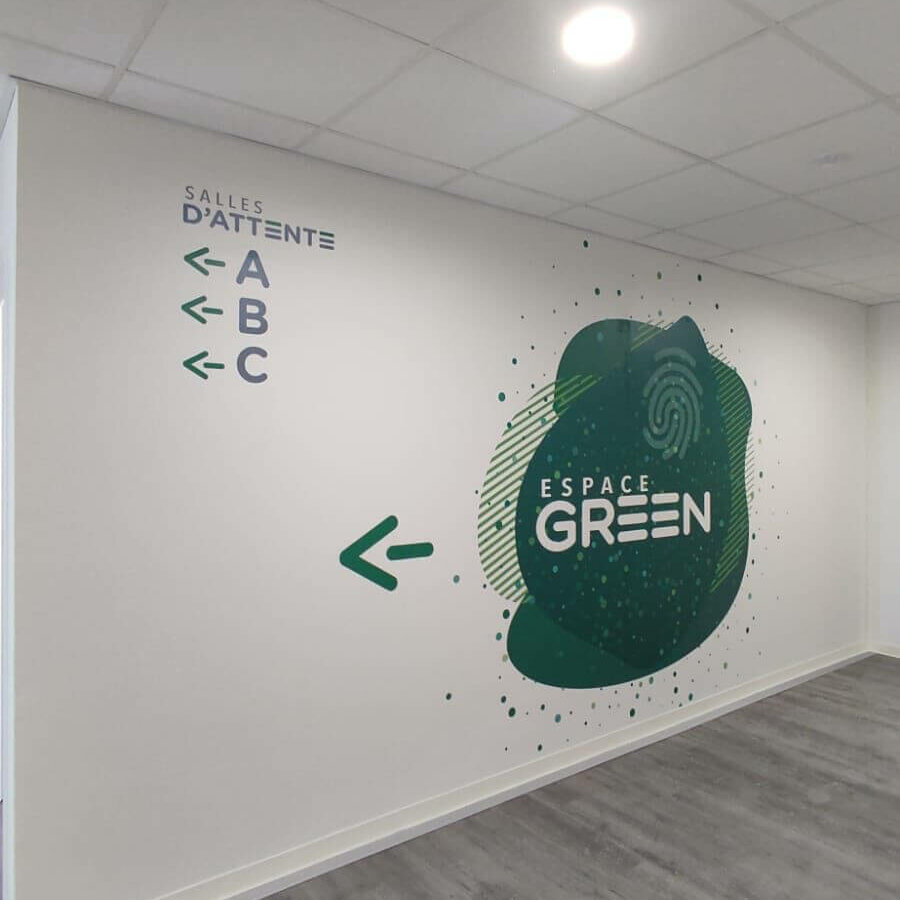 signaletique papier peint