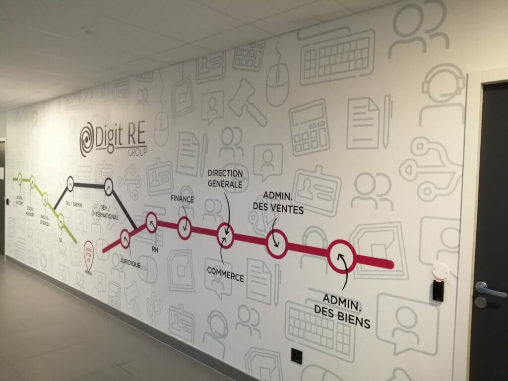 Tendances office branding signaletique entreprise visual factory enseigne